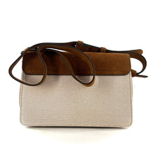 Load image into Gallery viewer, Sac DAY FIVE L en Toile Écru et Suede Gold
