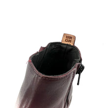 Charger l&#39;image dans la galerie, Boots Tige Courte en Cuir Bordeaux
