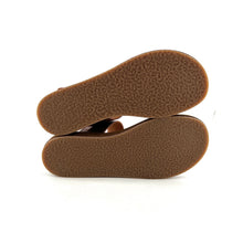 Charger l&#39;image dans la galerie, Sandale Double Boucle OTTAWA en Cuir Cognac
