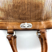 Charger l&#39;image dans la galerie, Sac GLAMOUR V en Cuir Perforé Bamboo
