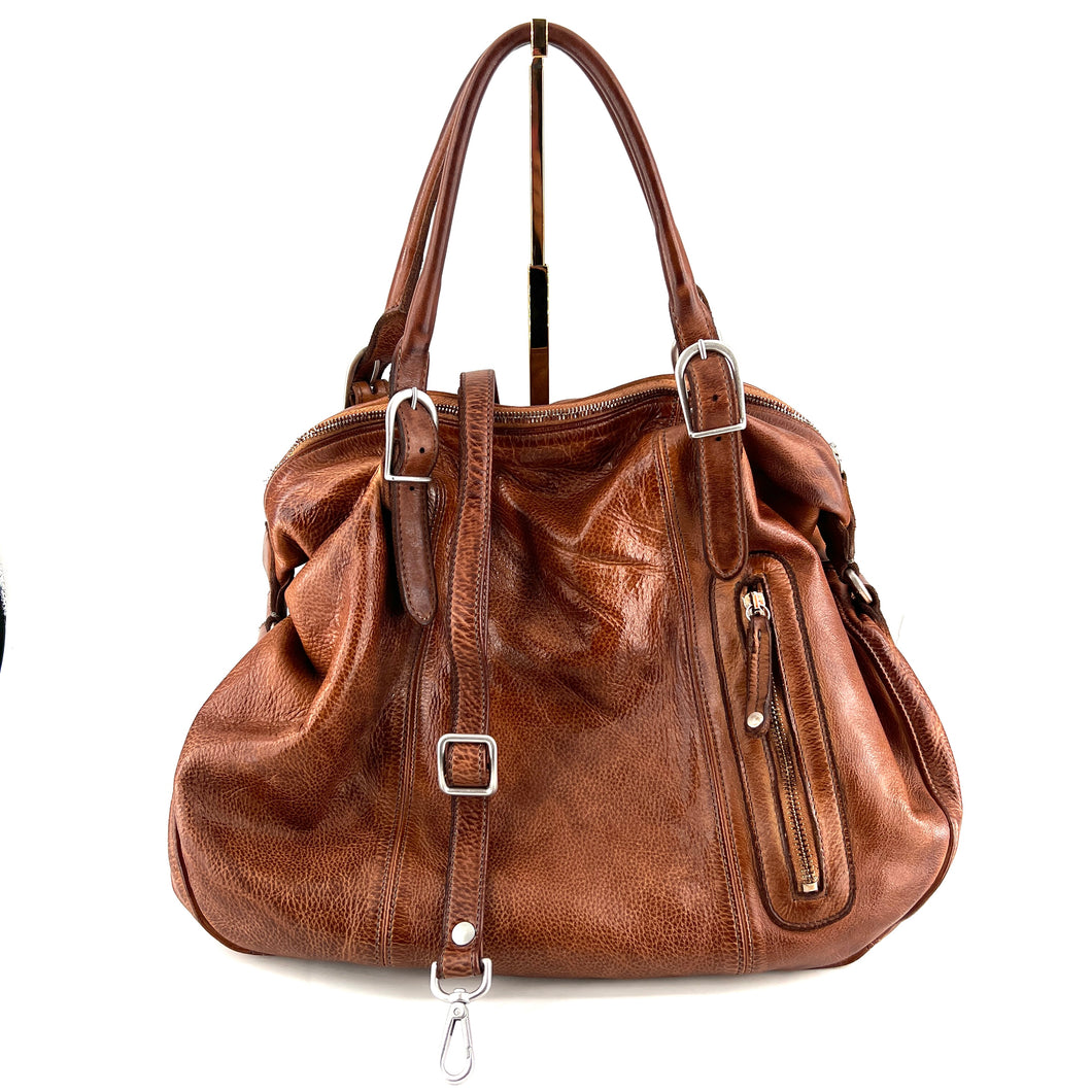 Sac KIMI en Cuir Caramel