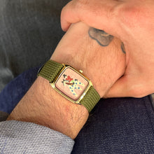 Charger l&#39;image dans la galerie, Montre TATARE Bracelet Perlon Vert
