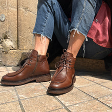 Charger l&#39;image dans la galerie, Derby Semi-Montant &quot;Esprit Paraboot&quot; Semelle Crêpe en Cuir Ultra Souple Marron
