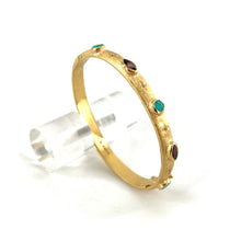 Load image into Gallery viewer, Bracelet BONNIE en Plaqué Or Améthyste et Turquoise
