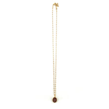 Load image into Gallery viewer, Collier BABY KARA en Plaqué Or et Quartz Fraise Rose
