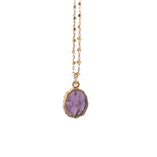Charger l'image dans la galerie, Collier BABY KARA en Plaqué Or et Améthyste
