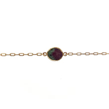 Charger l'image dans la galerie, Bracelet KARA en Plaqué Or et Rubis Zoïsite
