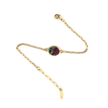 Charger l'image dans la galerie, Bracelet KARA en Plaqué Or et Rubis Zoïsite

