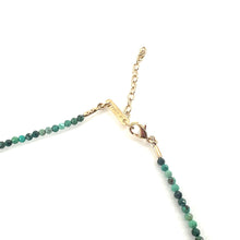 Load image into Gallery viewer, Collier Chocker TRIBECA en Plaqué Or et Turquoise Africaine
