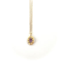 Charger l'image dans la galerie, Collier AURA en Plaqué Or et Améthyste
