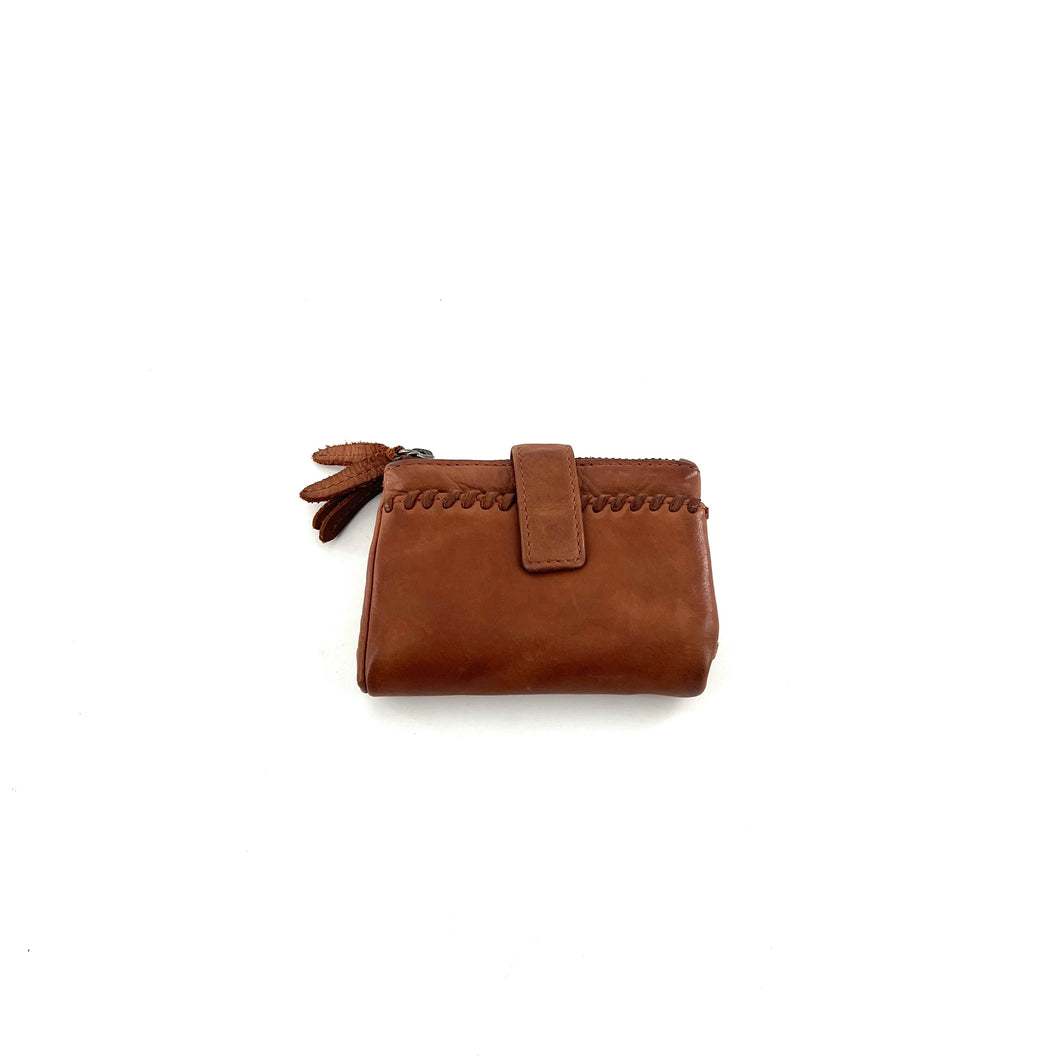 Portefeuille en Cuir Camel PM