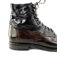 Load image into Gallery viewer, Chaussure Lacets Montante en Cuir Loden Veiné
