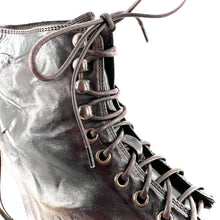 Load image into Gallery viewer, Chaussure Lacets Montante en Cuir Loden Veiné
