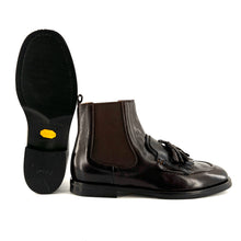 Load image into Gallery viewer, Boots Élastiqué Façon Mocassin en Cuir Marron
