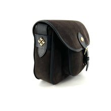 Load image into Gallery viewer, Sac LE NEW FLAV en Velours Ebony et Cuir Noir
