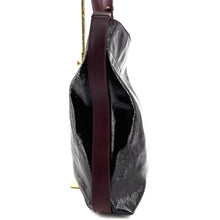 Load image into Gallery viewer, Sac LE ENZO en Cuir Bordeaux et Crispi Cerise Noire
