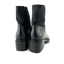 Load image into Gallery viewer, Boots Talon Trotteur Zippé Intérieur en Cuir Noir
