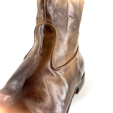 Charger l&#39;image dans la galerie, Boots Zippé Arrière en Cuir Corteccia
