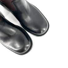 Load image into Gallery viewer, Botte Talon Trotteur en Cuir Noir et Chocolat
