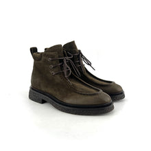 Charger l&#39;image dans la galerie, Derby Semi-Montant &quot;Esprit Paraboot&quot; en Daim Vert
