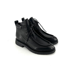 Charger l&#39;image dans la galerie, Derby Semi-Monatant &quot;Esprit Paraboot&quot; Semelle Crêpe en Cuir Ultra-Souple Noir
