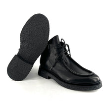 Charger l&#39;image dans la galerie, Derby Semi-Monatant &quot;Esprit Paraboot&quot; Semelle Crêpe en Cuir Ultra-Souple Noir
