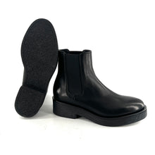 Charger l&#39;image dans la galerie, Chelsea Boots Semelle Épaisse en Crêpe en Cuir Ultra-Souple Noir
