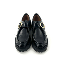 Load image into Gallery viewer, Derby DOLORES en Cuir Noir

