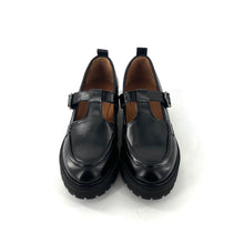 Load image into Gallery viewer, Babies Mocassin ANDRÉA Semelle Crantée en Cuir Noir
