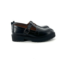 Load image into Gallery viewer, Babies Mocassin ANDRÉA Semelle Crantée en Cuir Noir
