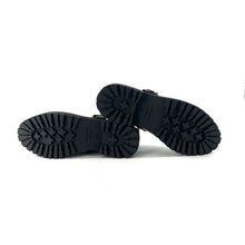 Load image into Gallery viewer, Babies Mocassin ANDRÉA Semelle Crantée en Cuir Noir
