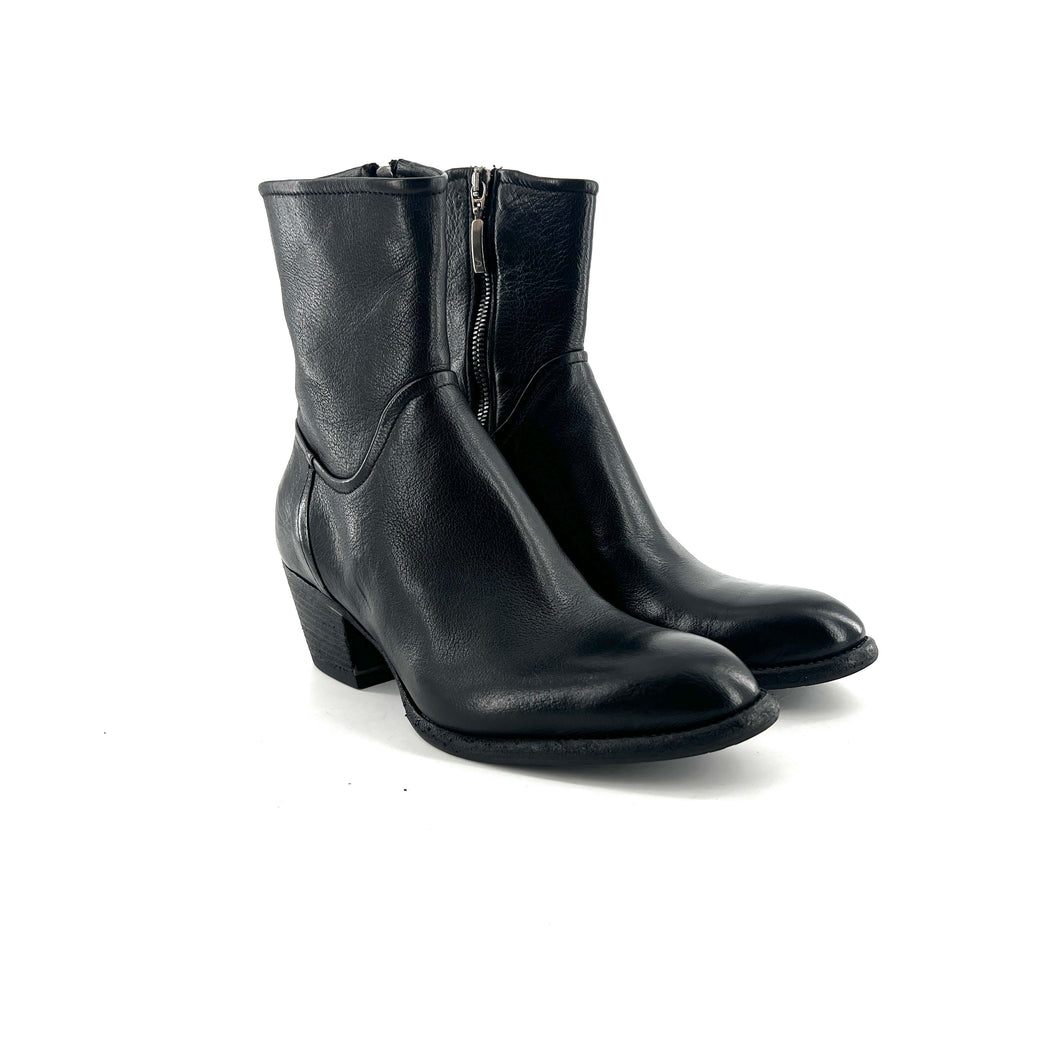 Boots Tiag Talon Trotteur en Cuir Noir