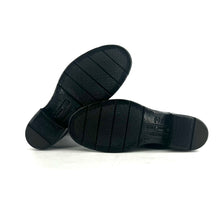 Load image into Gallery viewer, Chaussure Lacets Montante Zippé Intérieur en Cuir et Cuir stretch Noir
