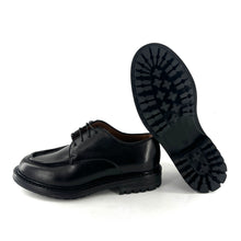 Load image into Gallery viewer, Derby Fine Semelle Crantée en Cuir Noir
