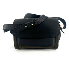Charger l'image dans la galerie, Sac DAY FIVE M en Suede Kaki et Cuir Noir
