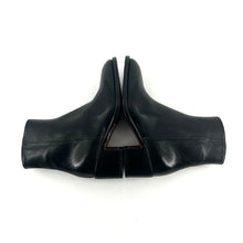 Charger l&#39;image dans la galerie, Boots Talon Trotteur Zippé Intérieur en Cuir Noir
