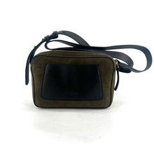Charger l'image dans la galerie, Sac THIRTEEN en Suede Kaki et Cuir Noir
