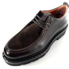 Load image into Gallery viewer, Derby Esprit &quot;Paraboot&quot; en Cuir et Daim Chocolat
