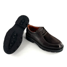 Load image into Gallery viewer, Derby Esprit &quot;Paraboot&quot; en Cuir et Daim Chocolat
