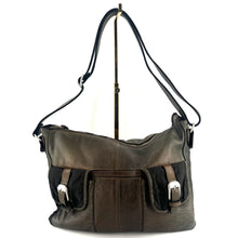 Load image into Gallery viewer, Sac ROBIN en Cuir et Toile Green
