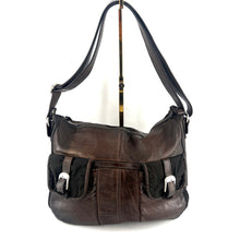 Charger l'image dans la galerie, Sac ROBIN en Cuir et Toile Cacao

