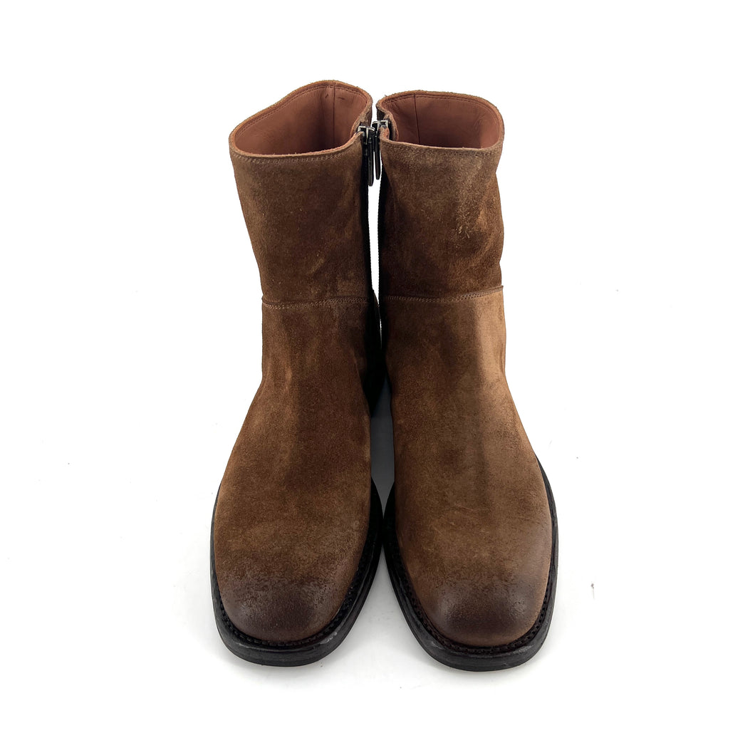 Boots Zippé Intérieur en Daim Corteccia