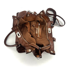 Load image into Gallery viewer, Sac GLAMOUR en Cuir Caramel
