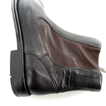 Load image into Gallery viewer, Boots Zippé Intérieur en Cuir Cognac Veiné
