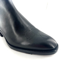 Load image into Gallery viewer, Boots Tiag Double Zip Petit Talon en Cuir Noir
