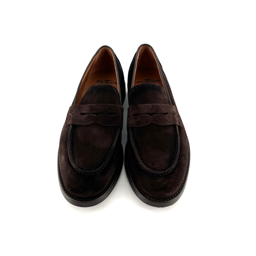 Mocassin en Daim Marron Foncé