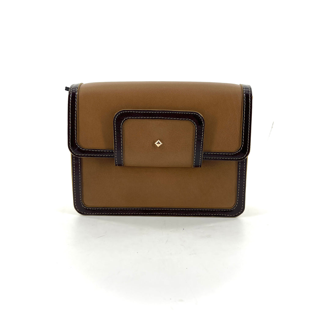 Sac LE MISCHKA en Cuir Bronze et Vernis Crise