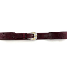 Charger l'image dans la galerie, Ceinture LA BOSTON en Cuir Bordeaux
