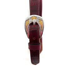 Charger l'image dans la galerie, Ceinture LA BOSTON en Cuir Bordeaux
