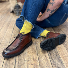 Charger l'image dans la galerie, Chaussure Lacets Semi-Montante Esprit "Paraboot" en Cuir Cognac
